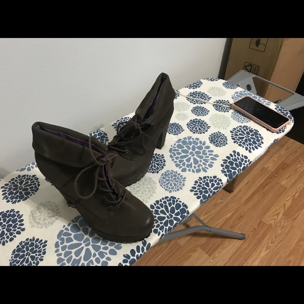 Brown booties